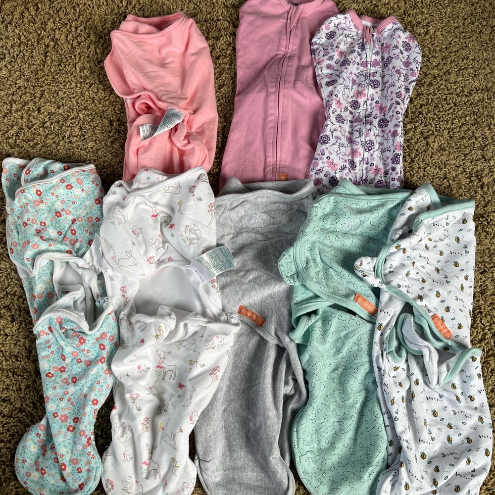 Newborn and 0-3 Swaddle Me and Aden+Anais Swaddles